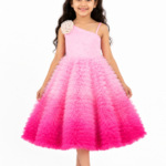 Girls Pink Barbie Style Birthday Dress