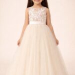 Girls Brown Party Dress Kids Birthday Tulle Princess Dress (Copy)
