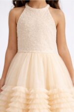 Girls Princess Party Gown | Kids Layered Tulle Wedding Dress - Image 2