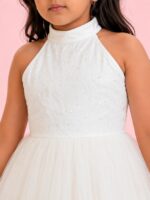 Girls Princess Party Gown | Kids Layered Tulle Wedding Dress - Image 3