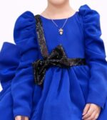 Royal Blue Flared Birthday dress - Image 4