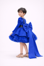 Royal Blue Flared Birthday dress - Image 3