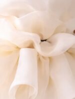 Girls White Organza Party Dress | Elegant Ruffle Layered Princess Dress | Birthday, Party & Special Occasion Wear - Image 4